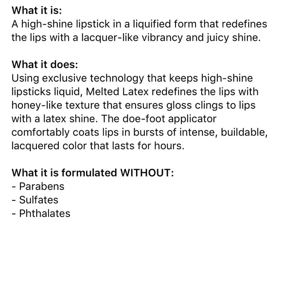 💋NIB Too Faced Melted Latex Liquid Lip Mini💋 - Picture 4 of 4